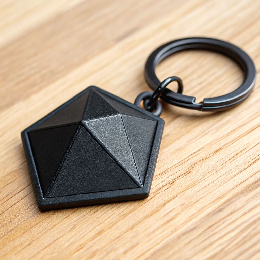 Monolithic Brass Keyring